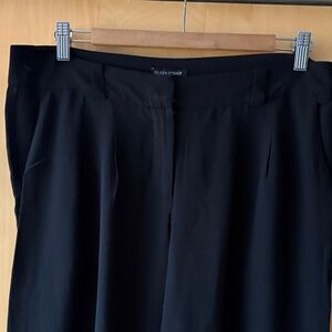 Eileen Fisher Black Wide-Leg Trousers